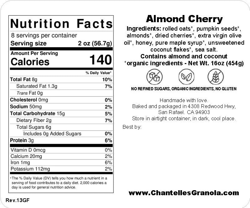 Almond Cherry Granola (1 bag)