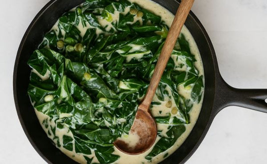 Coconut-Braised Collard Greens