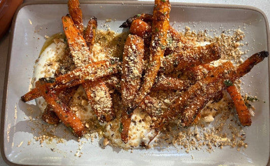 Roasted Carrots with Yogurt and Dukkah