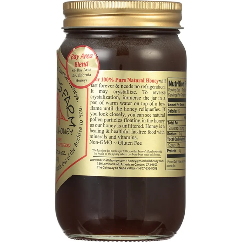 Marshall Farms Honey Bay Area Wildflower Blend (1 Jar)